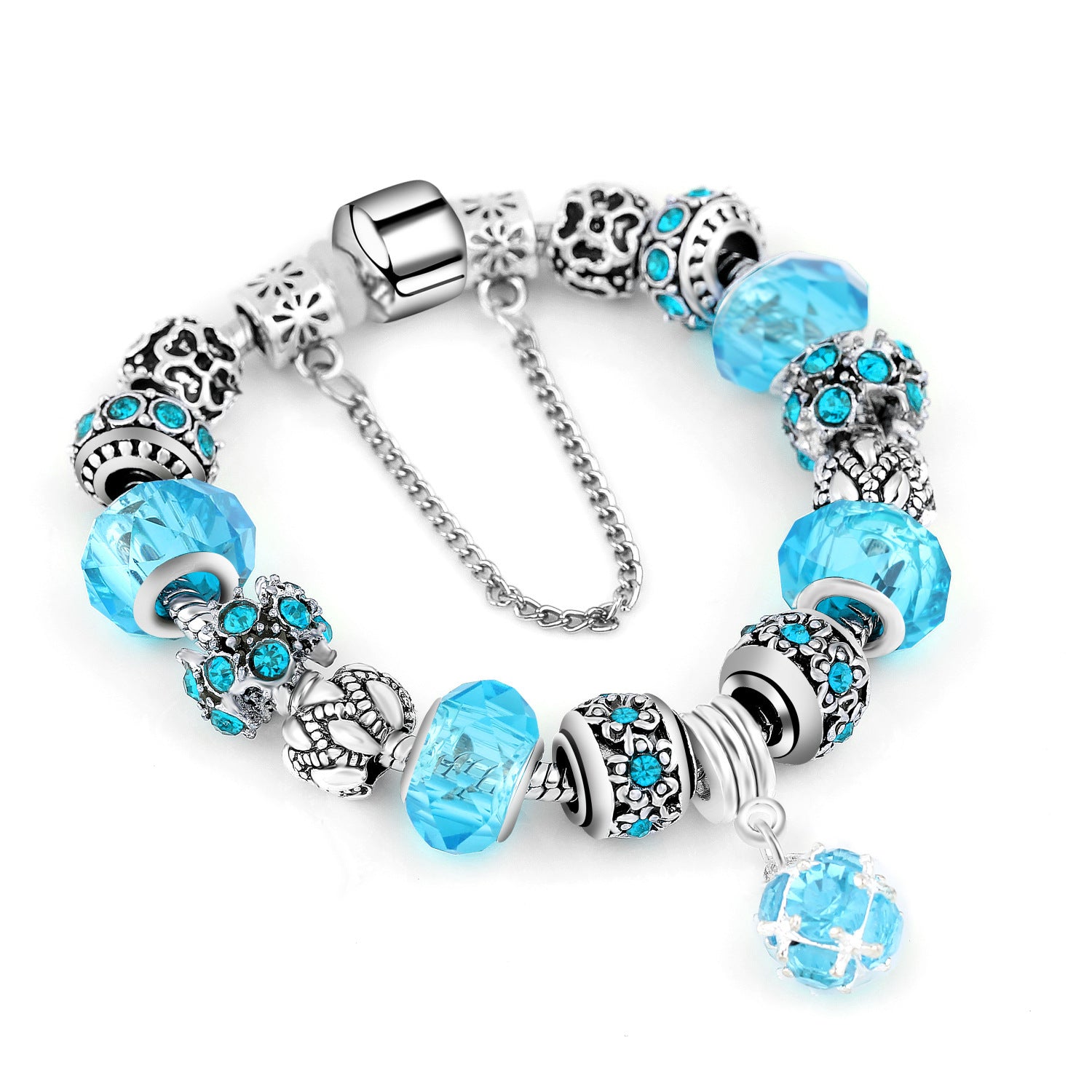 Crystal Bead Bracelet Alloy Style For Women