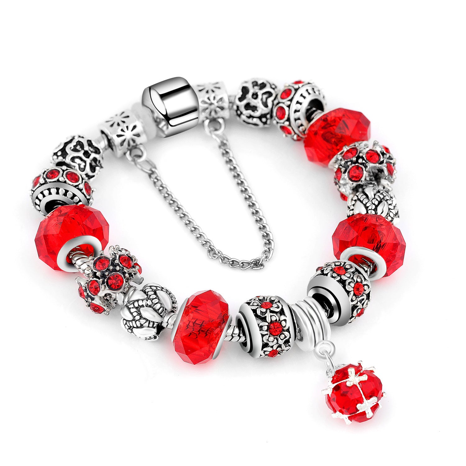 Crystal Bead Bracelet Alloy Style For Women