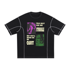 Streetwear Contrast-Stitched Cotton T-Shirt