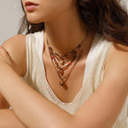 Fashionable All-match Stainless Steel Gold-plated Necklace