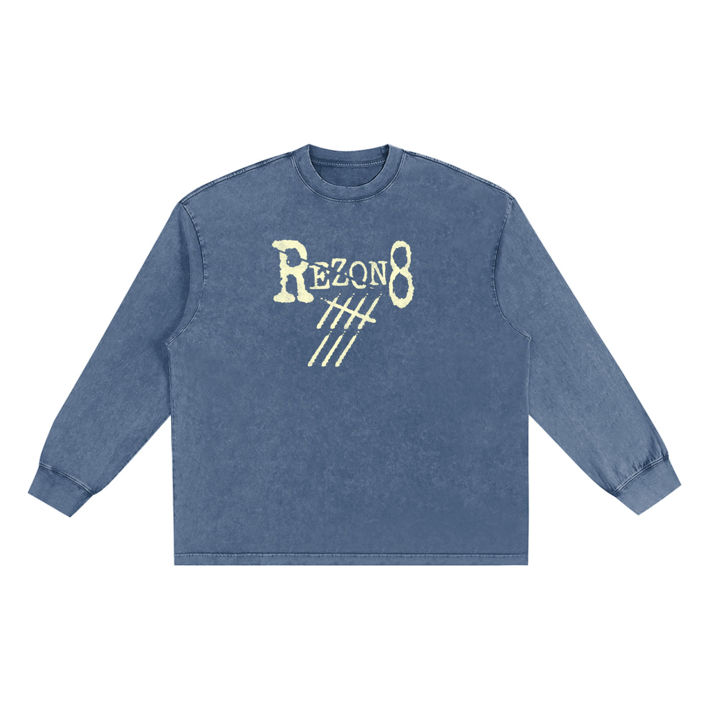 Snow Washed Frayed Edge T-Shirt