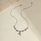 Women's Versatile Light Luxury Bamboo Knot Bamboo Leaf Necklace