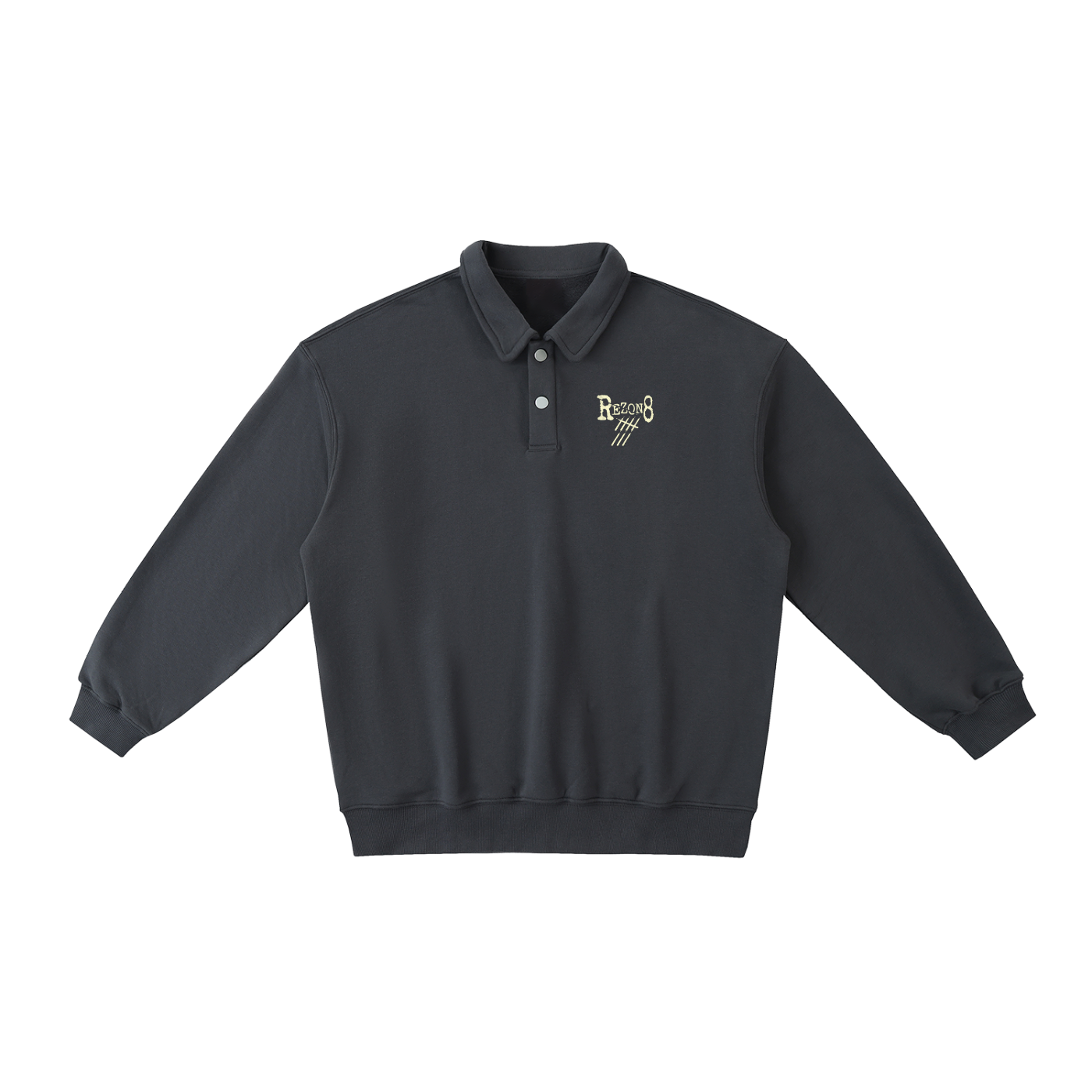 Heavyweight Polo-Collar Sweatshirt