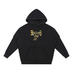 Snow Washed Raw Edge Double Layered Hoodie