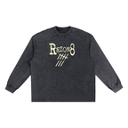 Snow Washed Frayed Edge T-Shirt