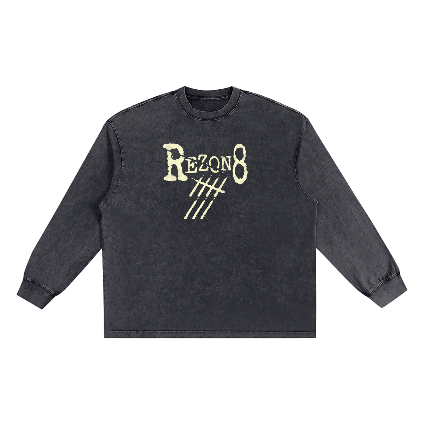 Snow Washed Frayed Edge T-Shirt