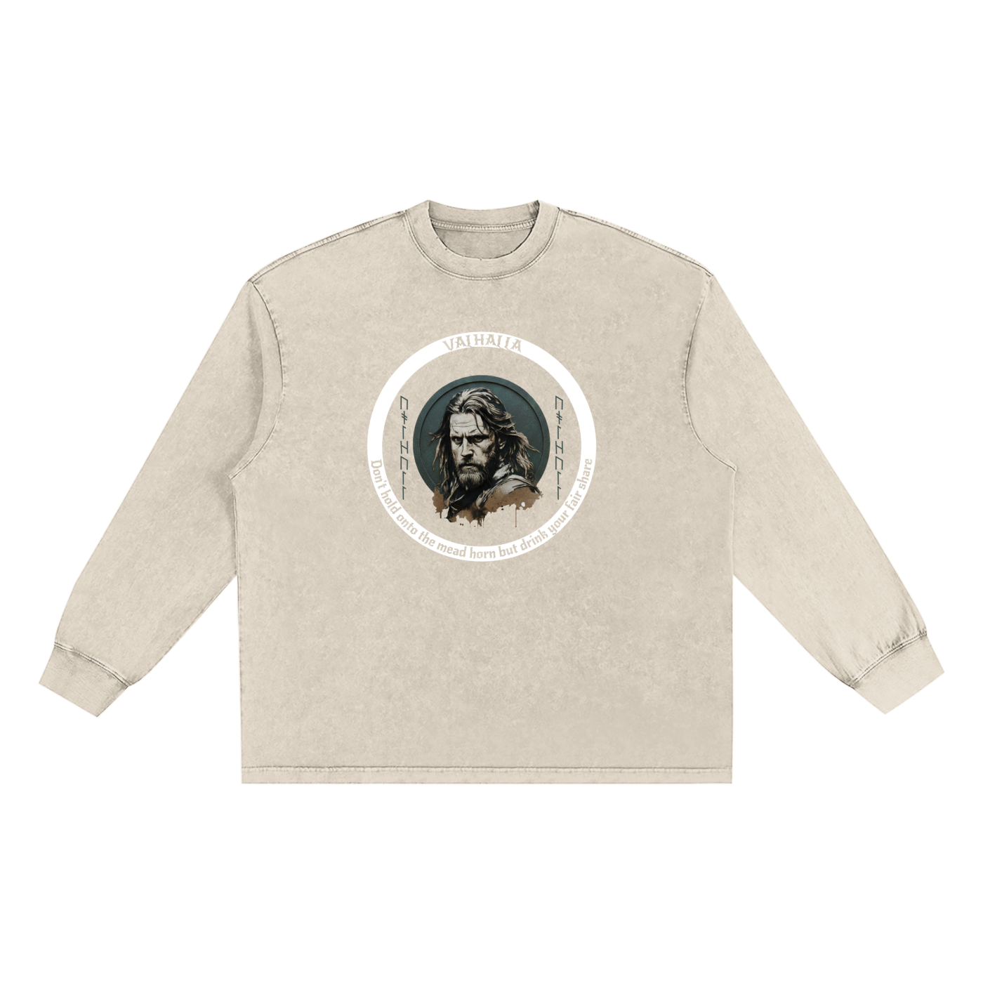 Snow Washed Frayed Edge longsleeve T-Shirt