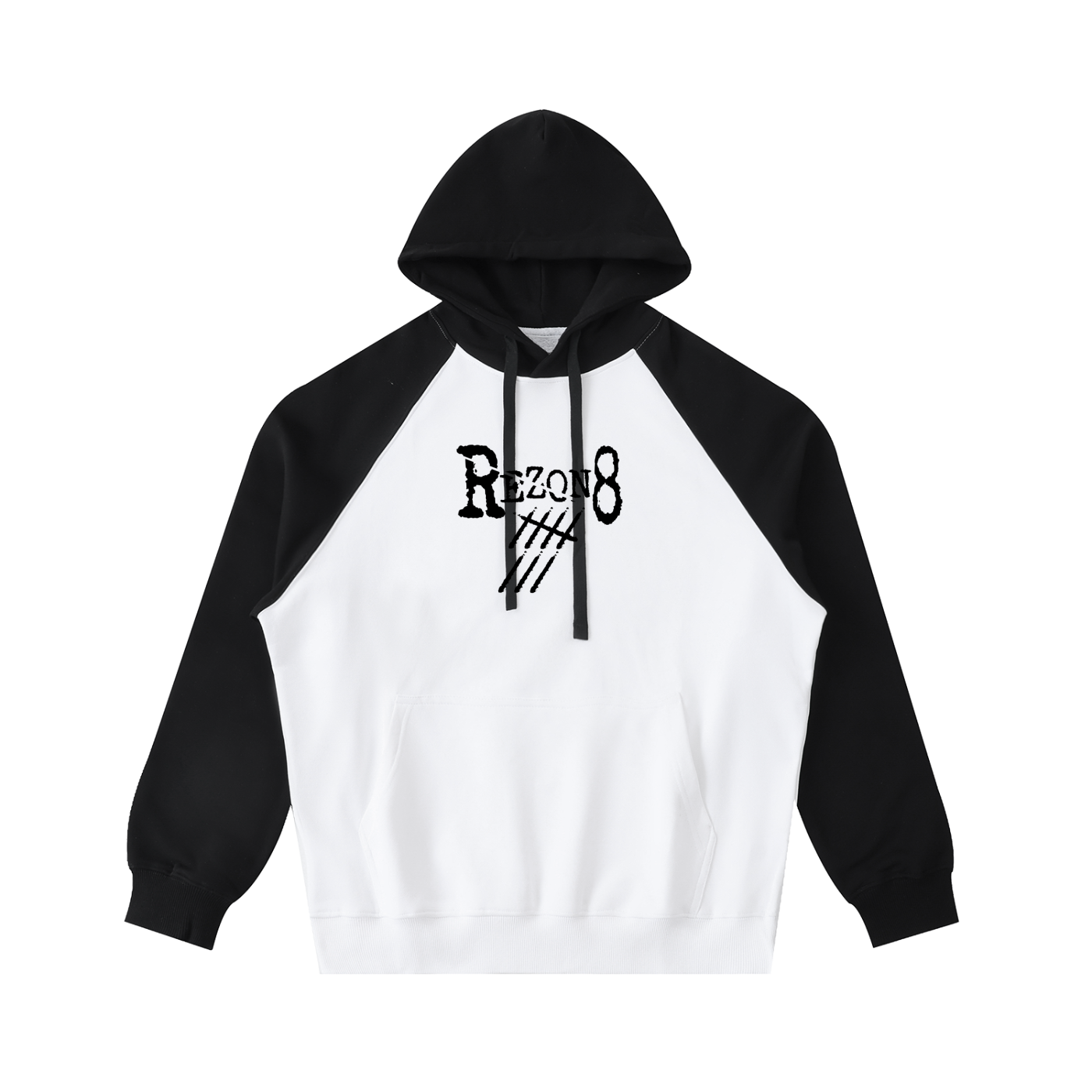 Color-Block Raglan Sleeve Hoodie