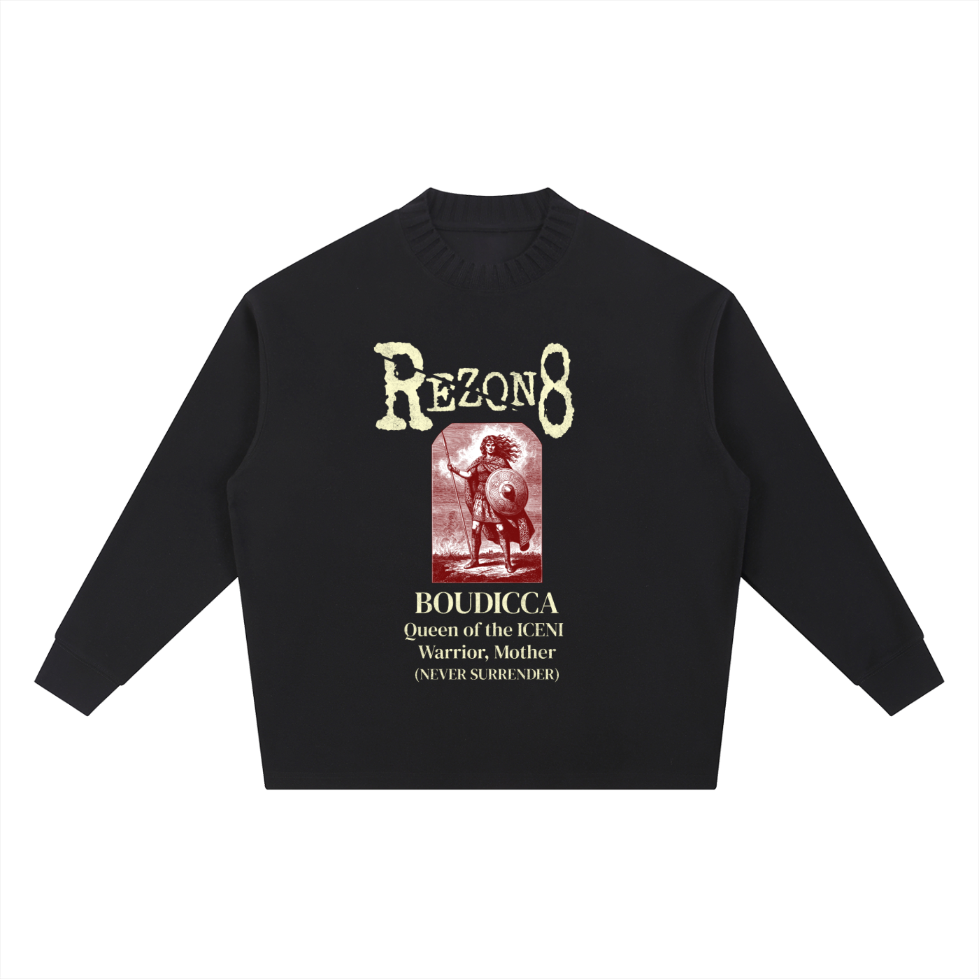 Knitted Round Neck Oversize Sweatshirt