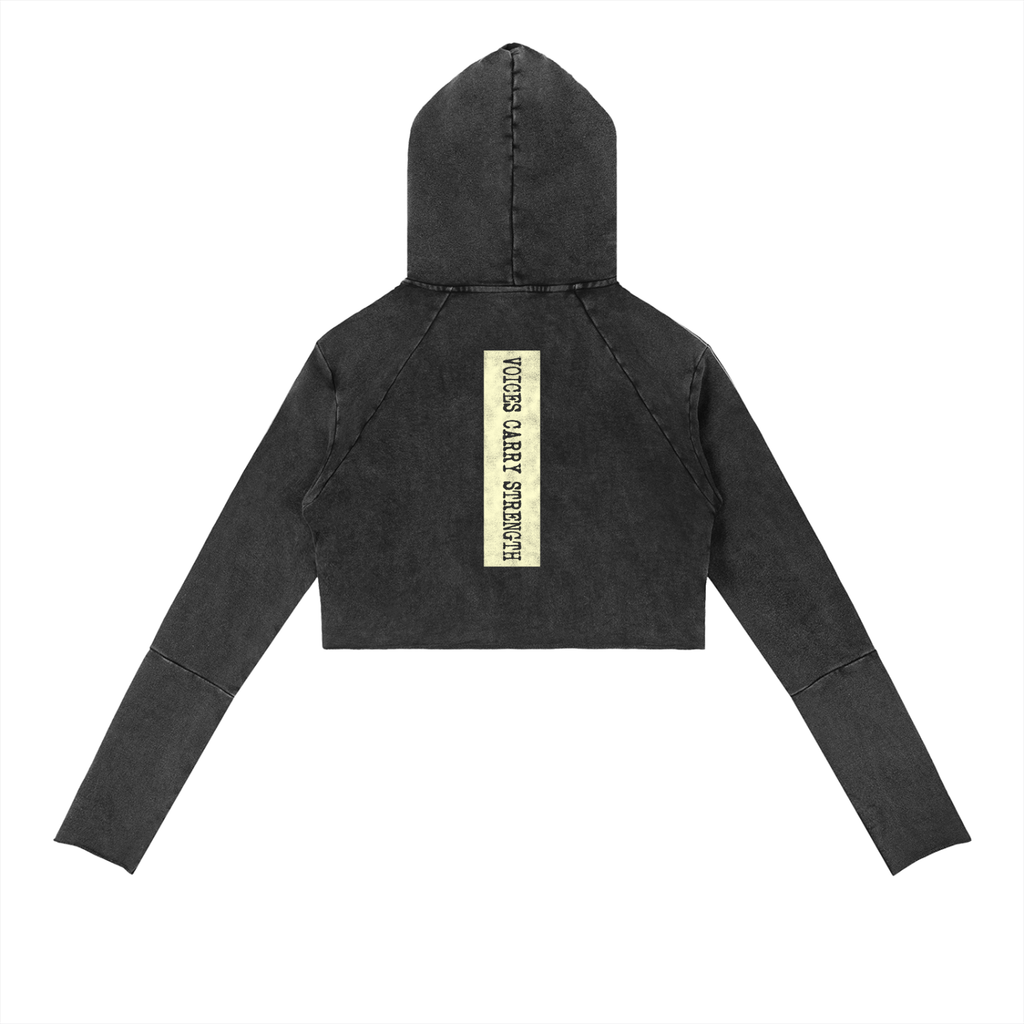 Vintage Washed Raw Edge Hoodie