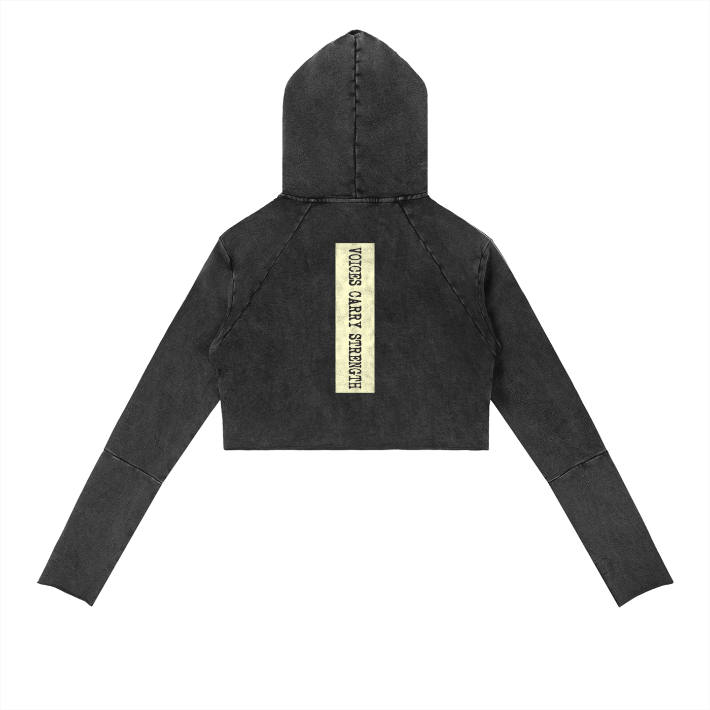 Vintage Washed Raw Edge Hoodie