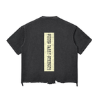 Snow Wash Raw-Hem Boxy T-shirt