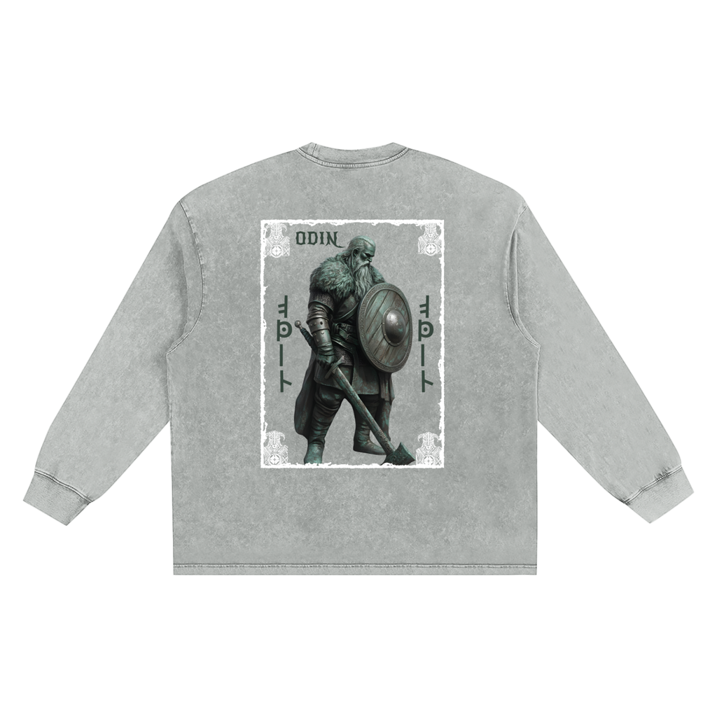 Snow Washed Frayed Edge longsleeve T-Shirt