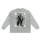 Snow Washed Frayed Edge longsleeve T-Shirt