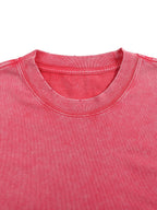 Snow Washed Frayed Edge T-Shirt