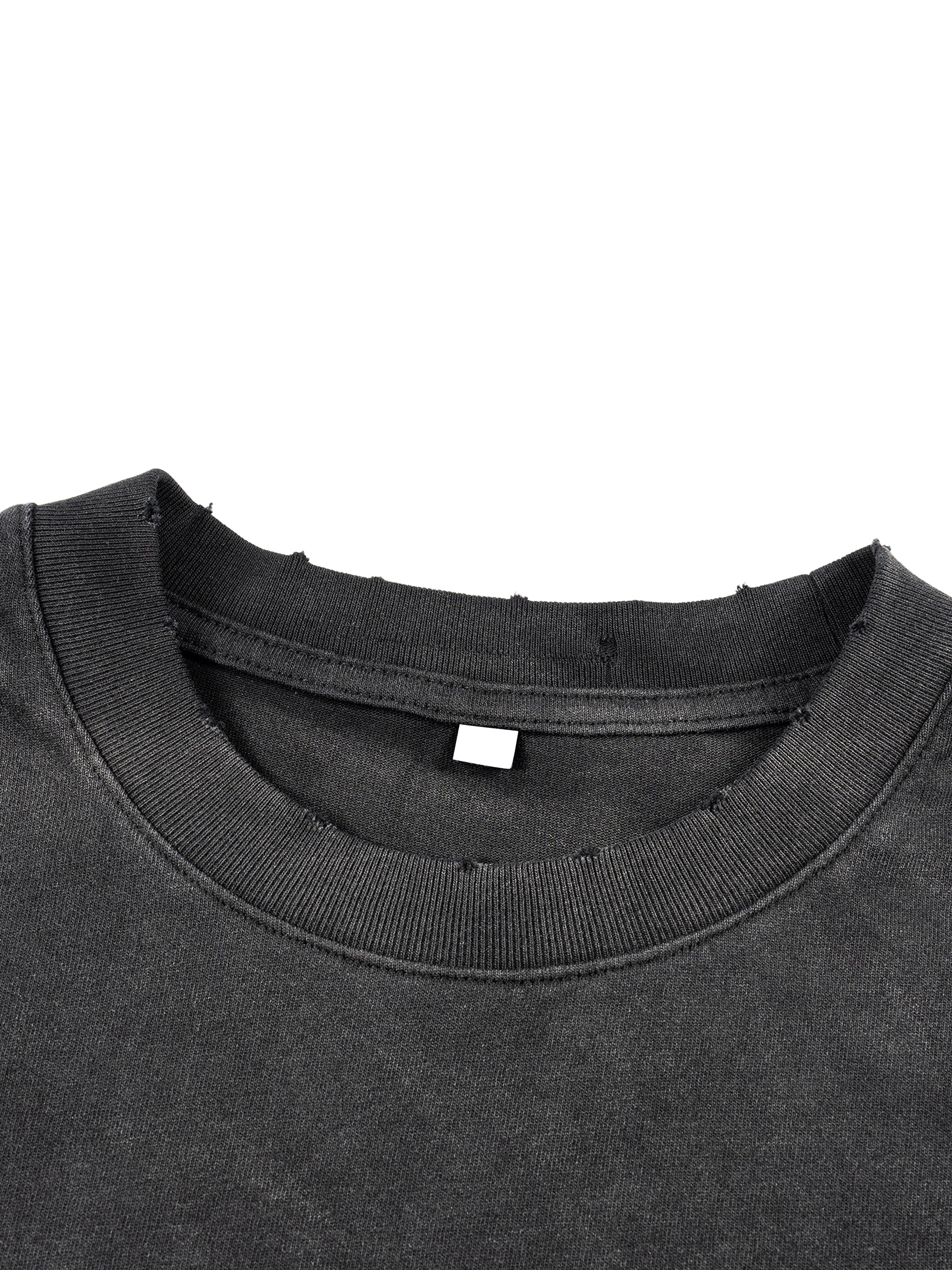 Sunfade Hand-Frayed Faux Two-Piece T-Shirt