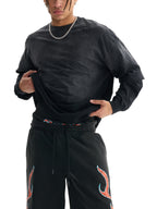 Sunfade Hand-Frayed Faux Two-Piece longsleeve T-Shirt